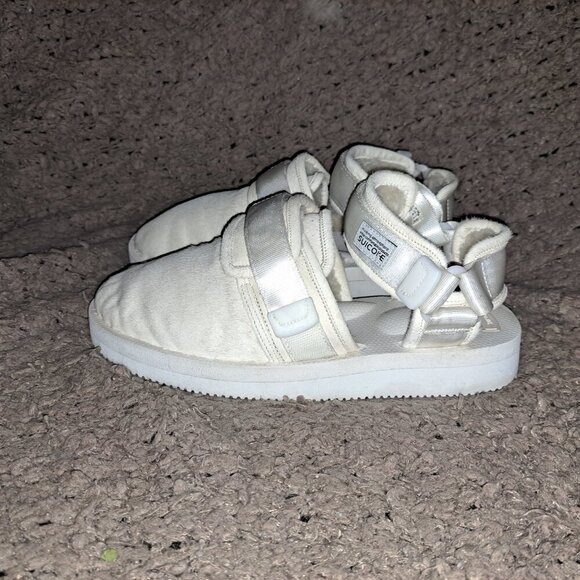 SUICOKE OG-061 White Shearling Sabot Sandals-Sz 42/9 Men-Excellent main image 4